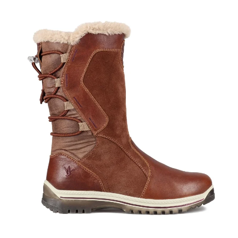 Comfortable Shoes Santana Canada Women's MayerLuxe Winter Boots in Cognac Burgundy