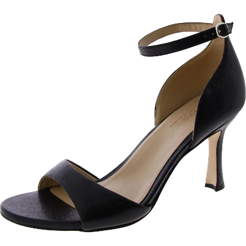 Shop Sales 27 Edit Womens Celeste Leather Ankle Strap Heels