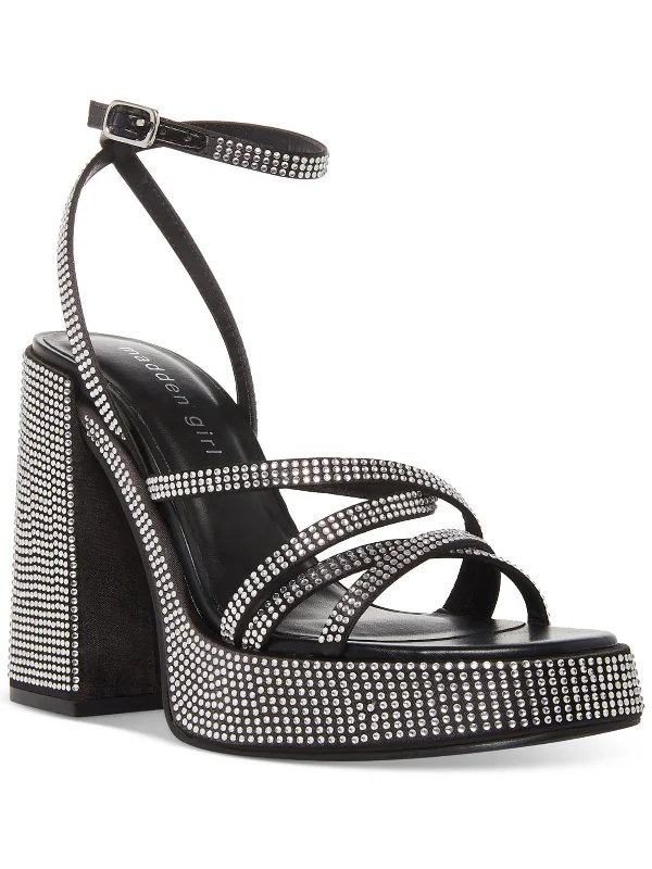 Effortless Style Shoes Sale Aces-R Womens Rhinestone Strappy Heels