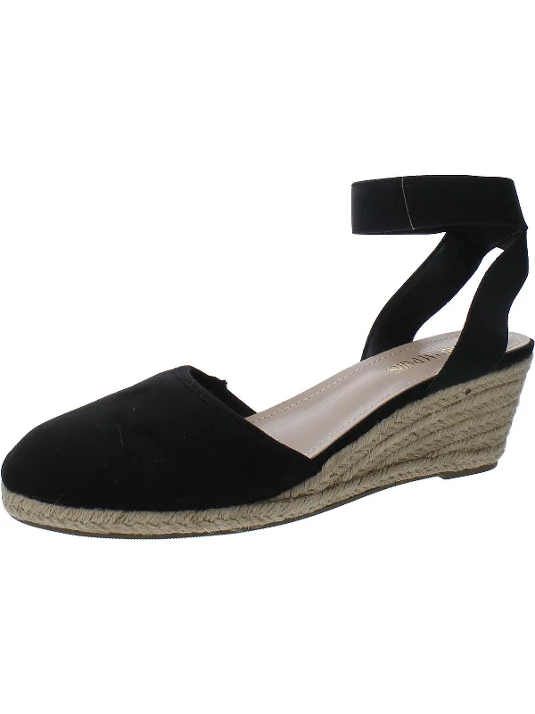 Hot Sale Amanda Womens Faux Suede Espadrille Wedge Heels