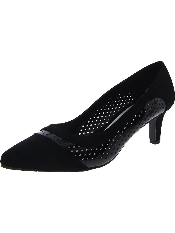 Stylish Savings Ansen  Womens Faux Leather Pointed Toe Pumps