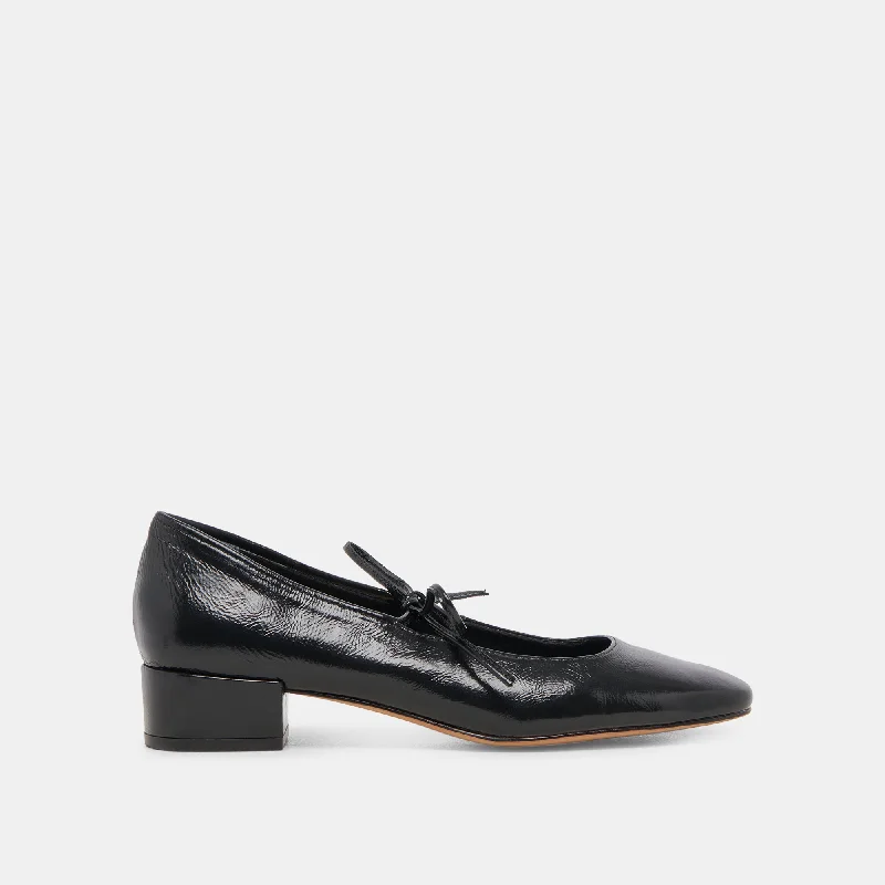 Non-Slip Shoes Sale ARDIEN HEELS MIDNIGHT CRINKLE PATENT