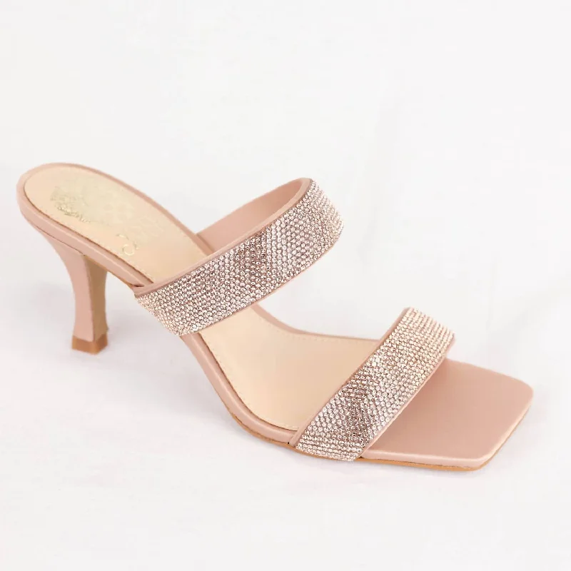 Classic Dress Shoes Sale Aslee 2 Heel In Rose Gold Satin