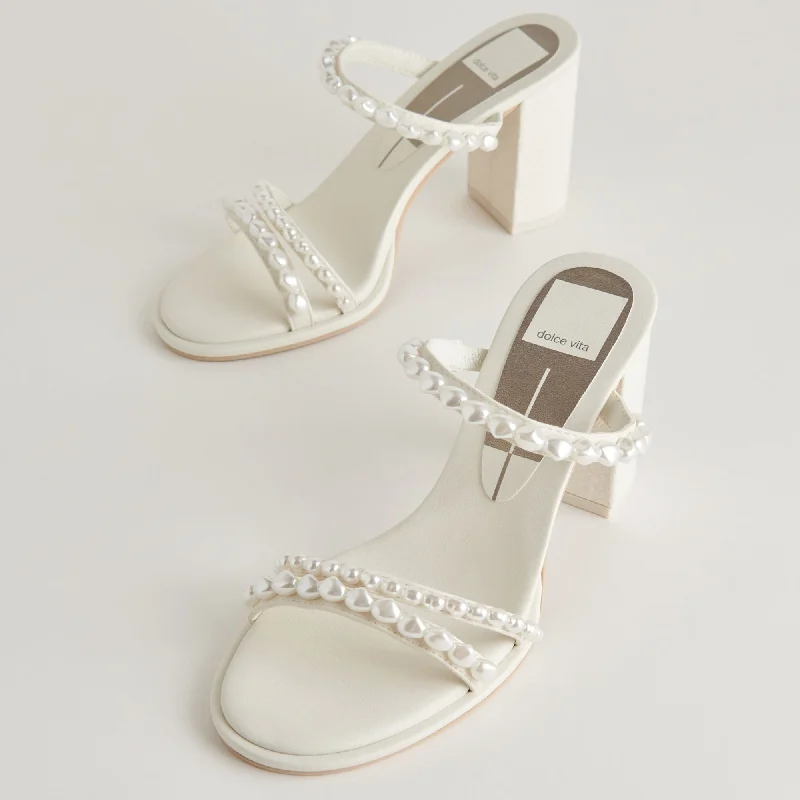 Top Deals Barrit Pearl Heels Vanilla Pearls