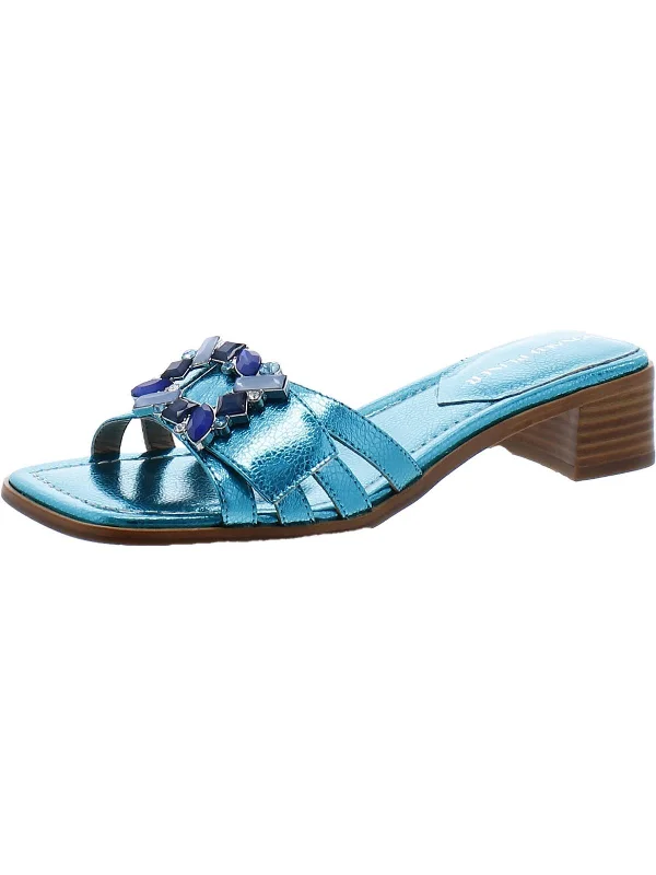 Special Offers BELLAMY Womens Leather Slip On Slide Sandals