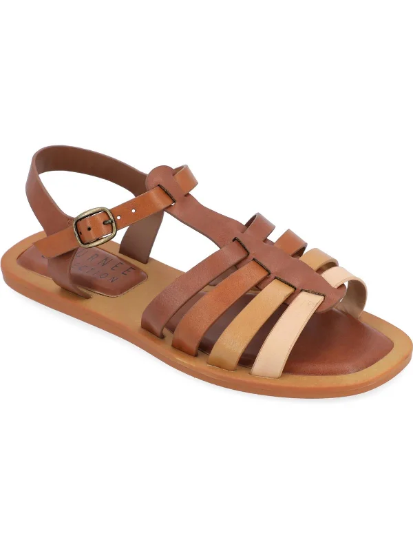 Casual Shoes Sale Benicia Womens Faux Leather Strappy Fisherman Sandals