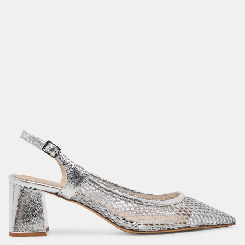 Statement Boots Offers Blondi Heels Silver Mesh