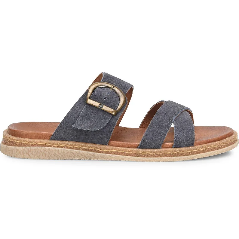 Effortless Style, Endless Impact Born Womens Caite Distressed Leather Slide Sandals