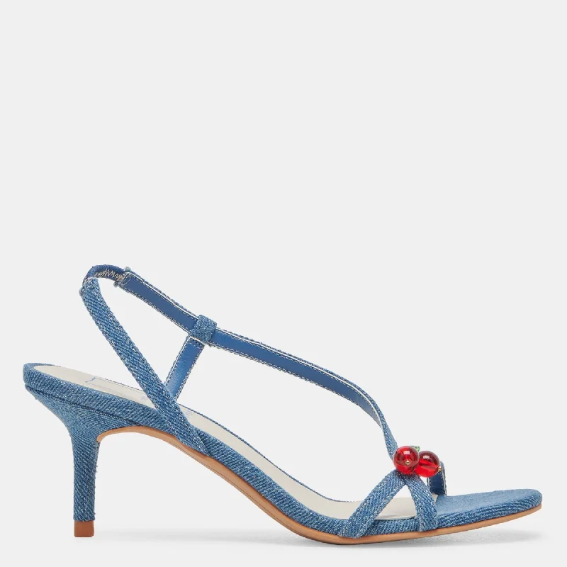 Luxury Formal Shoes Deals Cerise Heels Blue Denim