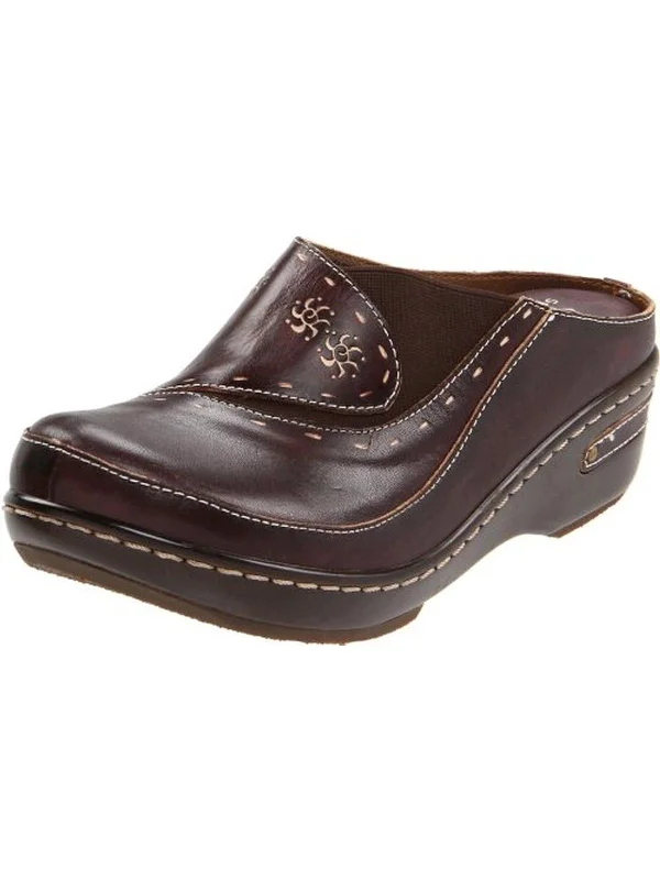 Sleek Dress Shoes Deal Chino Womens Leather Casual Clogs