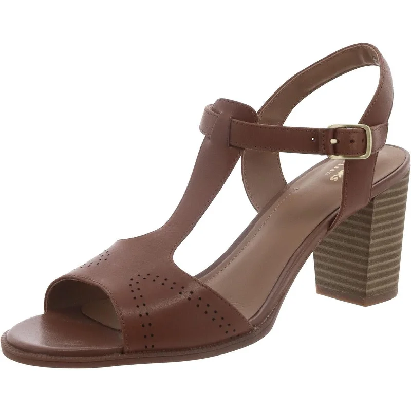 Chic And Trendy Clarks Womens Ciera Glass Open Toe Ankle Strap