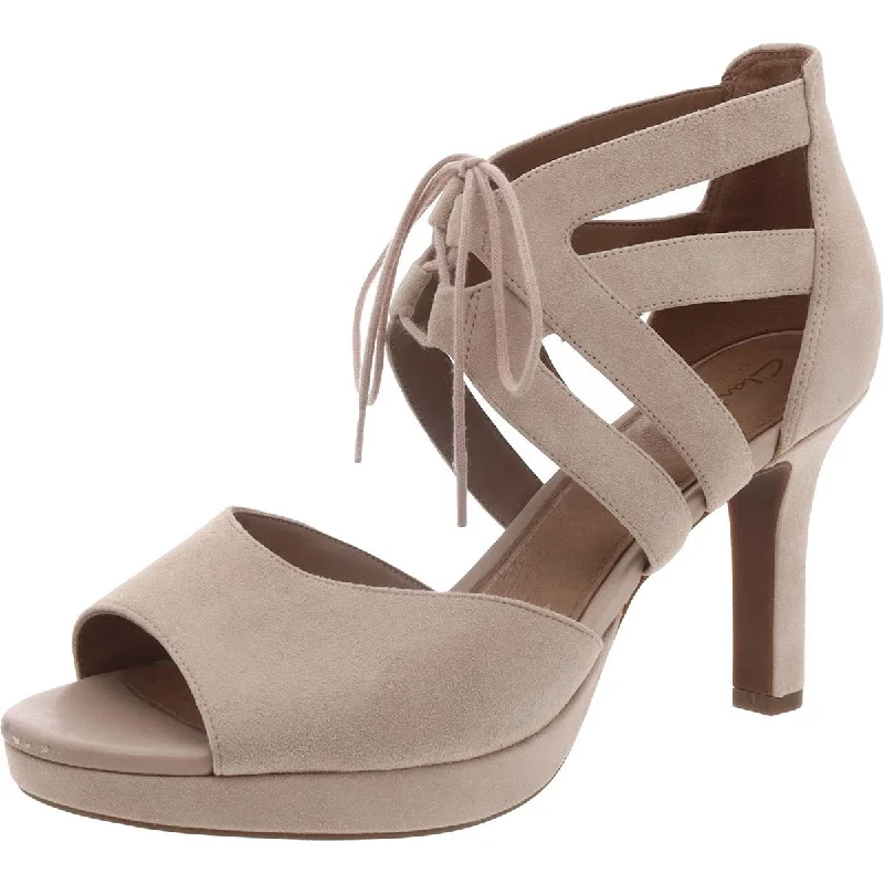 Flash Sale, Don't Miss Clarks Womens Mayra Ellie Open Toe Heels