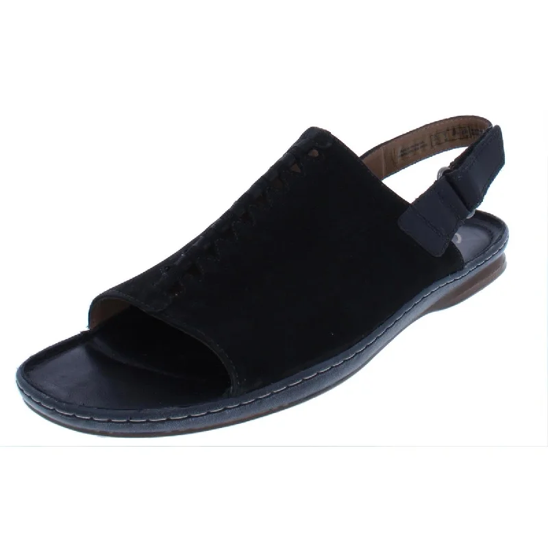 Effortless Style, Endless Impact Clarks Womens Sarla Forte Nubuck Open Toe Flat Sandals