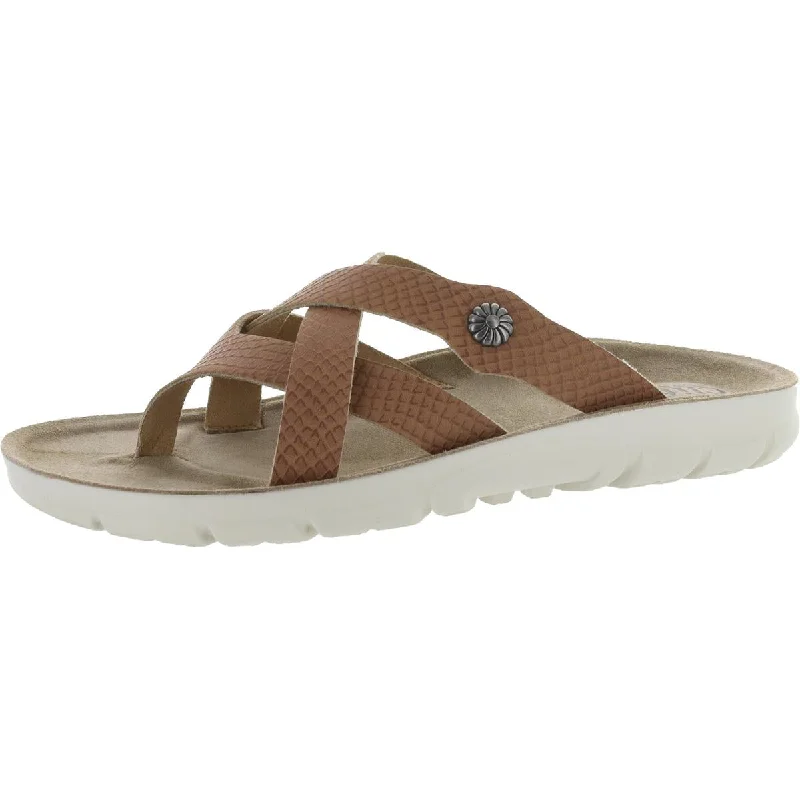 Special Offer Cliffs by White Mountain Womens Banksy Textured Slides Thong Sandals