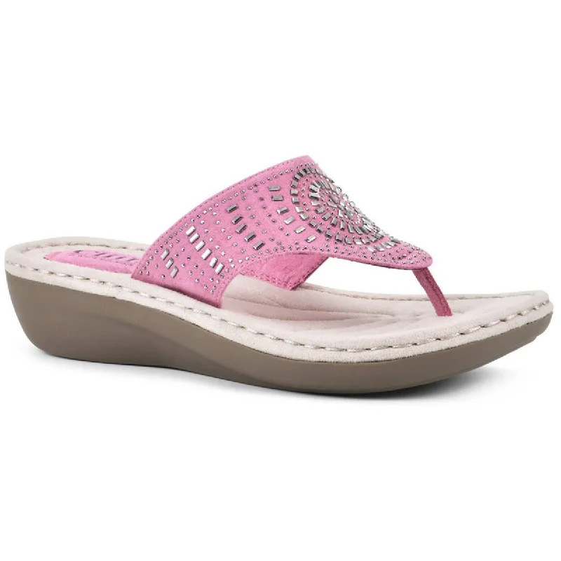 Special Offer Cliffs by White Mountain Womens  Padded Insole Slide Sandals