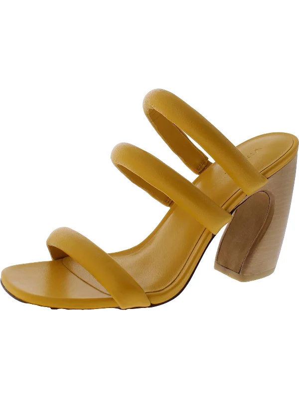 Spring Offer Dara Womens Leather Square Toe Block Heel