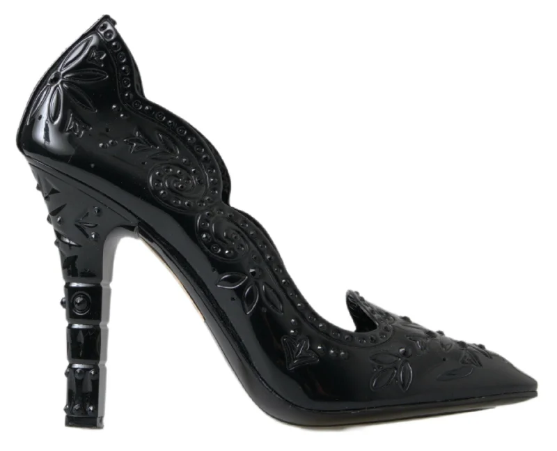 Cool Prices Dolce & Gabbana Elegant  Crystal Cinderella Women's Pumps