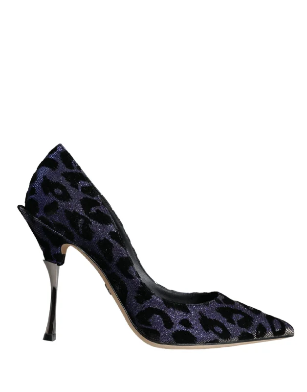 Holiday Discount Dolce & Gabbana   Leopard Lurex Heels Pumps Women's Shoes