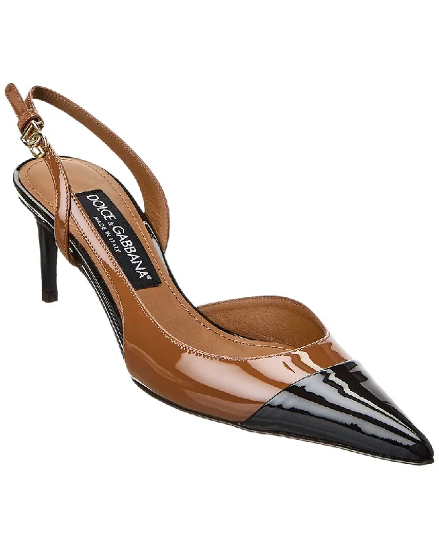 Bold Fashion Boots Sale Dolce & Gabbana Patent Slingback Pump