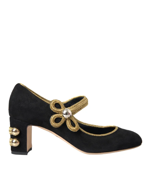 Unbeatable Prices Dolce & Gabbana  Suede  Mary Janes Heels Pumps Women's Shoes