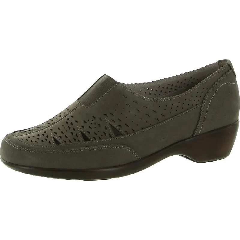 Catch Every Fashion Trend Duff Womens Leather Slip On Heels