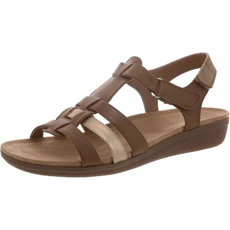 All-Season Shoes Deal Easy Spirit Womens BIANKA3 Faux Leather Open toe Strappy Sandals