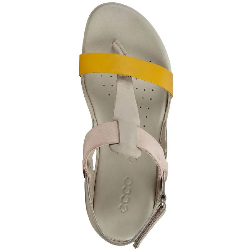 Refined Fashion Sale ECCO Womens Flash Leather Flat T-Strap Sandals