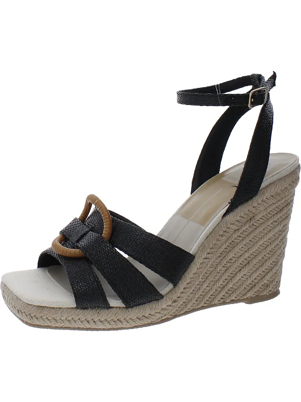 Chic Style Espadrille Womens Woven Ankle Strap Pumps