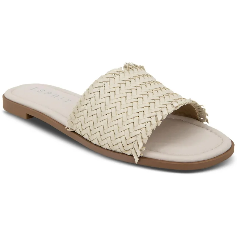 Flash Sale Online Esprit Womens Summer Woven Peep-Toe Slide Sandals