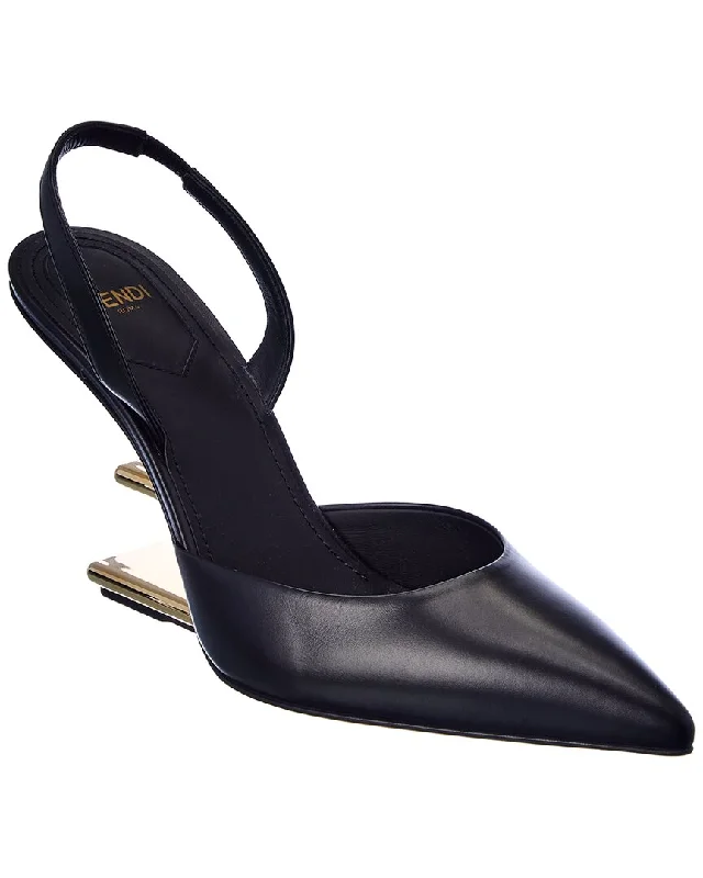 Avant-Garde Style Promotions FENDI First Leather Slingback Pump