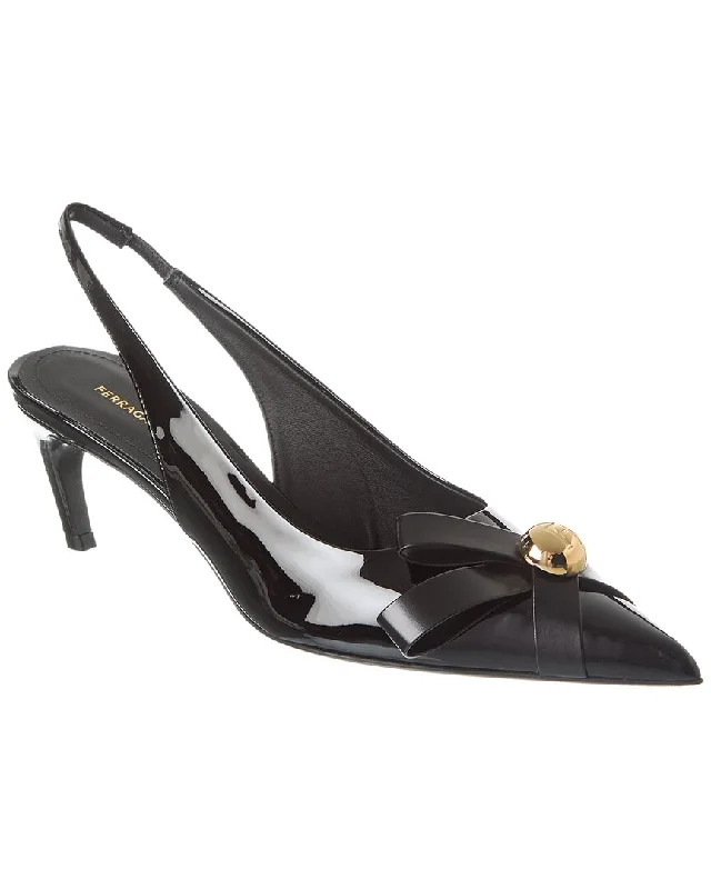 Seize Bargains Ferragamo Brilda Leather Slingback Pump