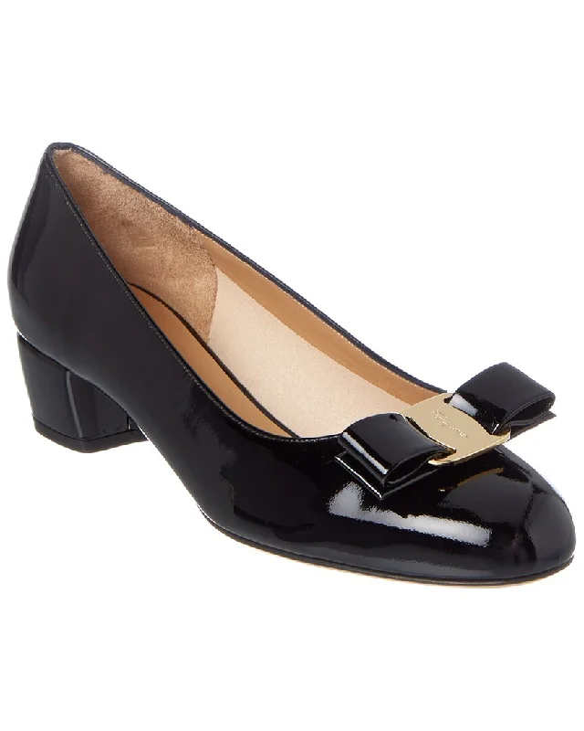 Hot Trends Ferragamo Vara Patent Pump