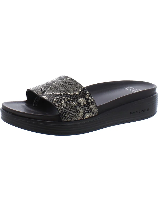 Trendy Fashion Sale FIJI4 Womens Leather Slip On Slide Sandals