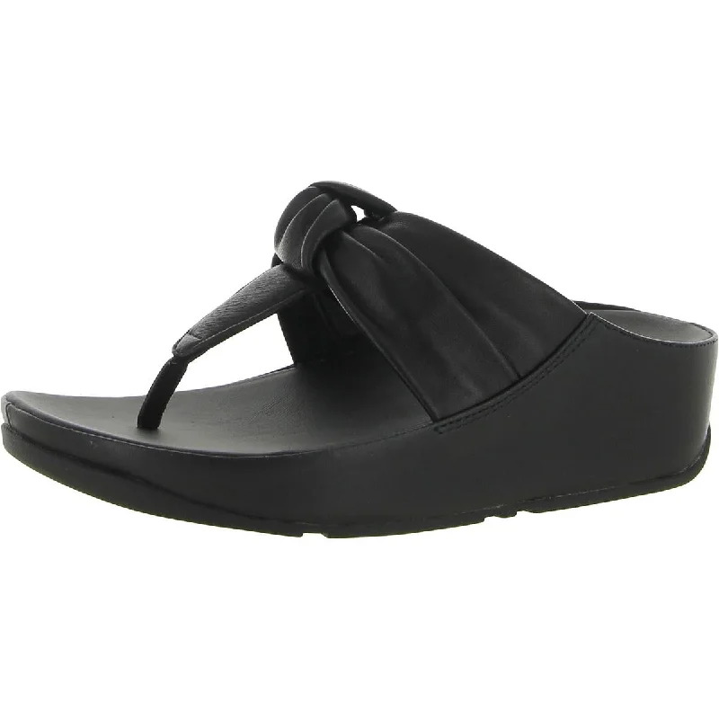 Effortless Slip-On Shoes Fitflop Womens Twiss II Leather Thong Sandals