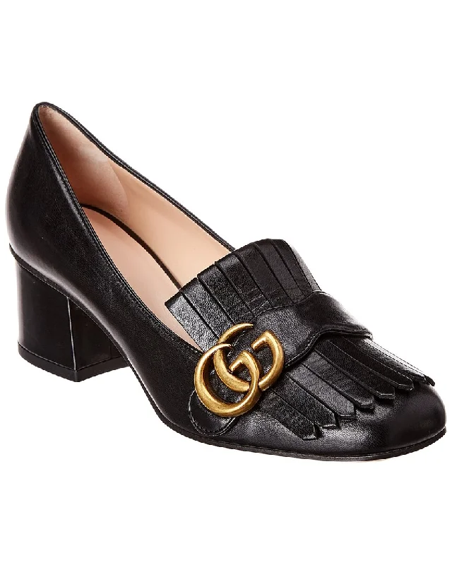 Fashion Sale Gucci GG Marmont Leather Pump