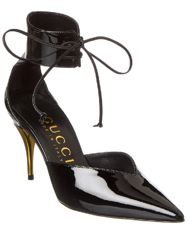 Vintage-Inspired Style Offers Gucci GG Patent Pump