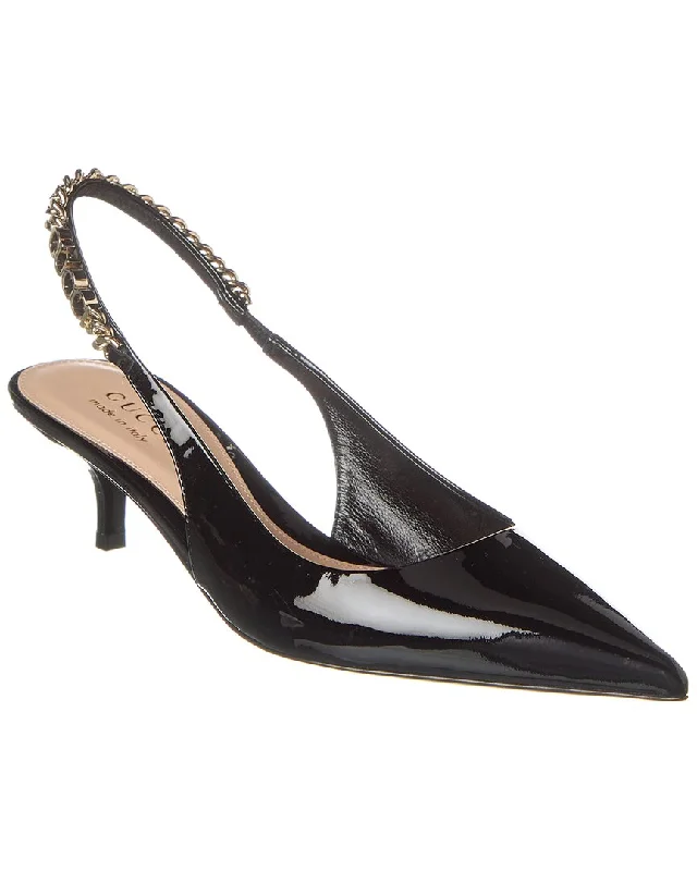 Modish Fashion Discounts Gucci Signoria Patent Slingback Pump