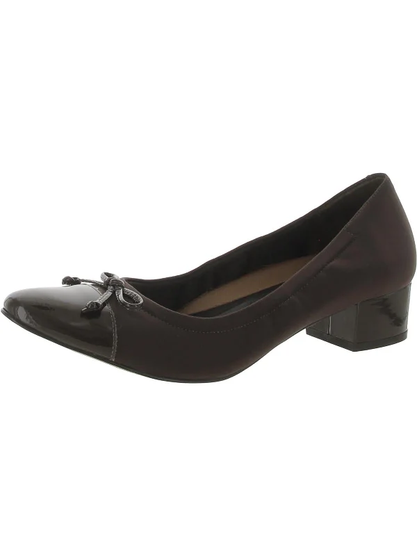 Discover Promotions Hollis Womens Patent Slip On Pumps