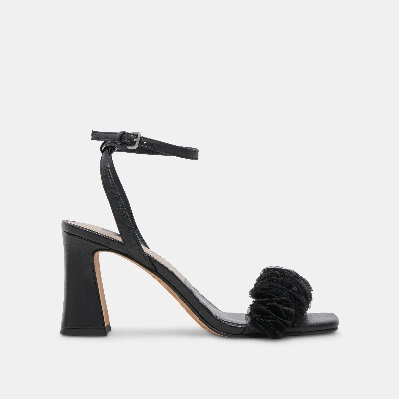 Mega Sale IESHA HEELS BLACK LEATHER