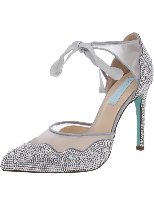 Quick Grab Deals Iris Womens Embellished Stiletto Evening Heels