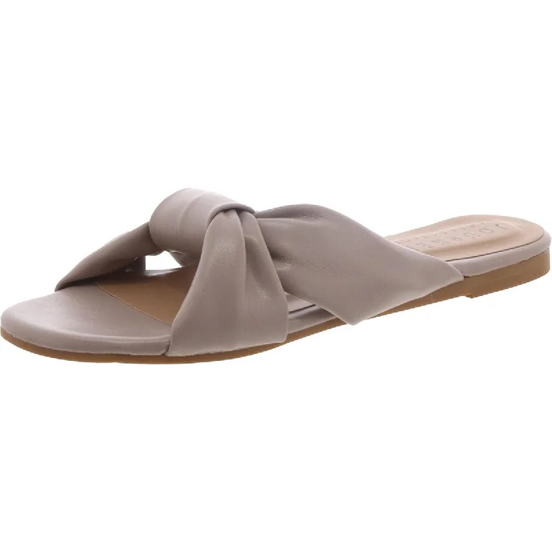 Explore What's New Journee Collection Womens Faux Leather Embossed Slide Sandals