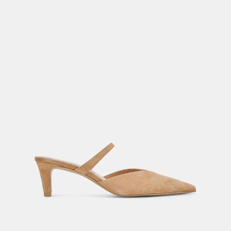 Fall Sale, Prices Drop KANIKA MID HEELS TAN SUEDE