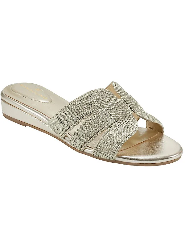 Feminine Fashion Sale Kaylor 2 Womens Faux Leather Braided Slide Sandals