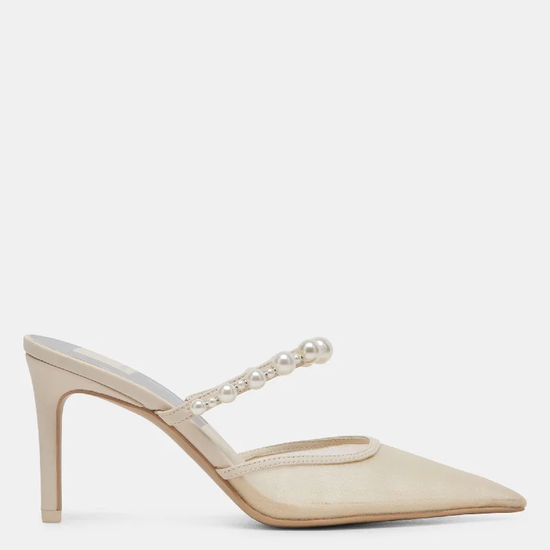 Flash Sales Kaysie Pearl Heels Ivory Mesh