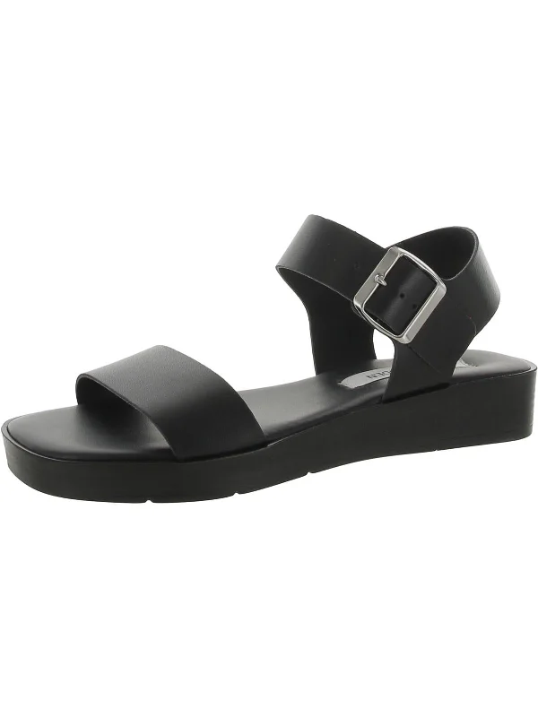 Limited Time Flash Sale Keenan Womens Leather Ankle Wedge Sandals