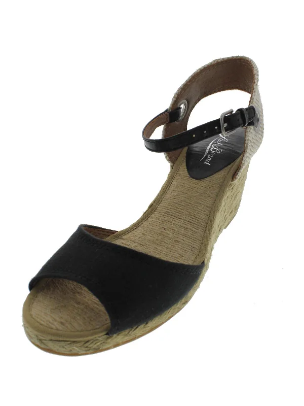 Women's Foot-Friendly Shoes Kyndra Womens Canvas Espadrille Wedges