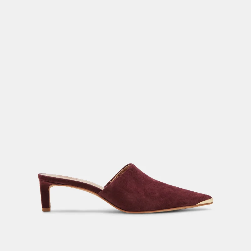 Athleisure Style Sale LEXY HEELS CRANBERRY SUEDE