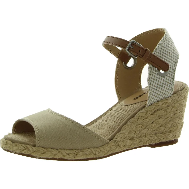 Women's Trendy Boots Lucky Brand Womens Kyndra Canvas Wedge Espadrilles