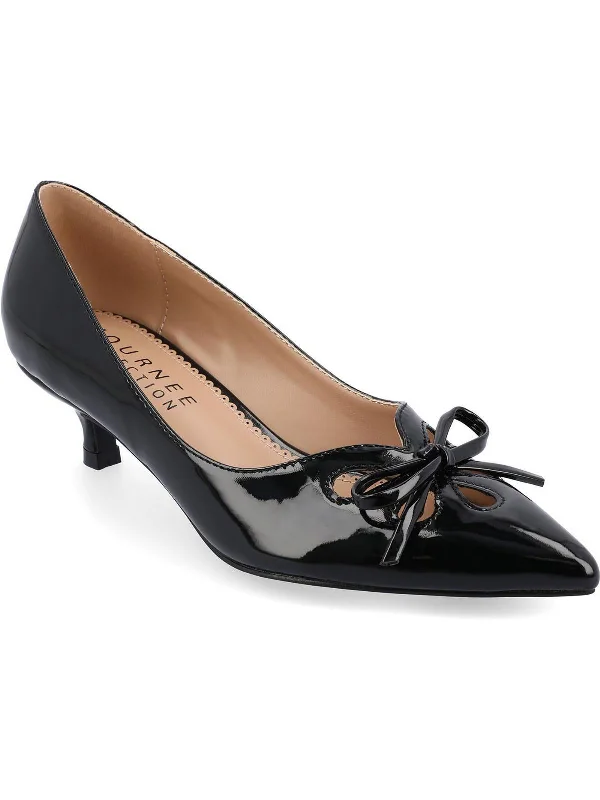 Affordable Women's Shoes LUTANA Womens Patent Leather Kitten Heel Pumps