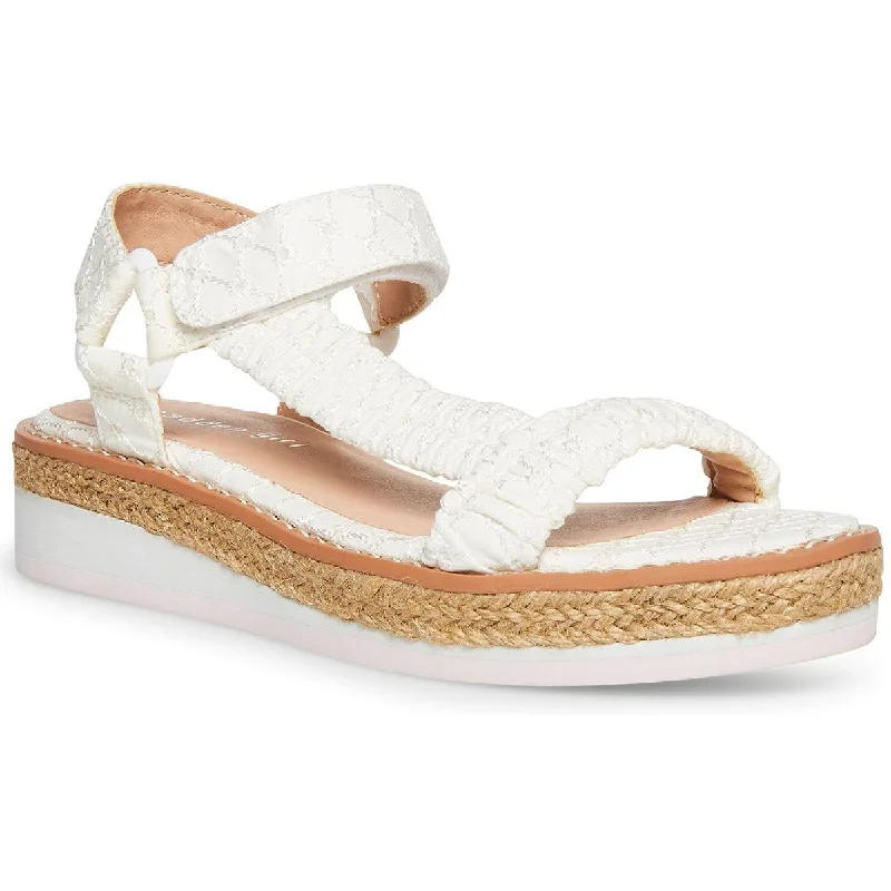 Laid-Back Fashion Offers Madden Girl Womens Gigi Embroidered Ankle Strap Flatform Sandals